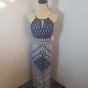 Blue and white Maxi dress